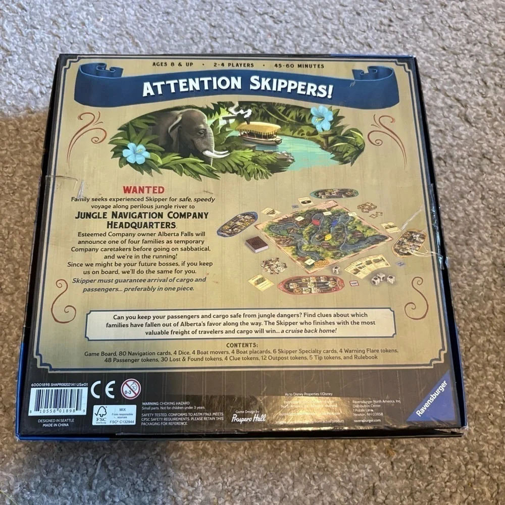 Ravensburger Child Disney Jungle Cruise Adventure Game Board Game
